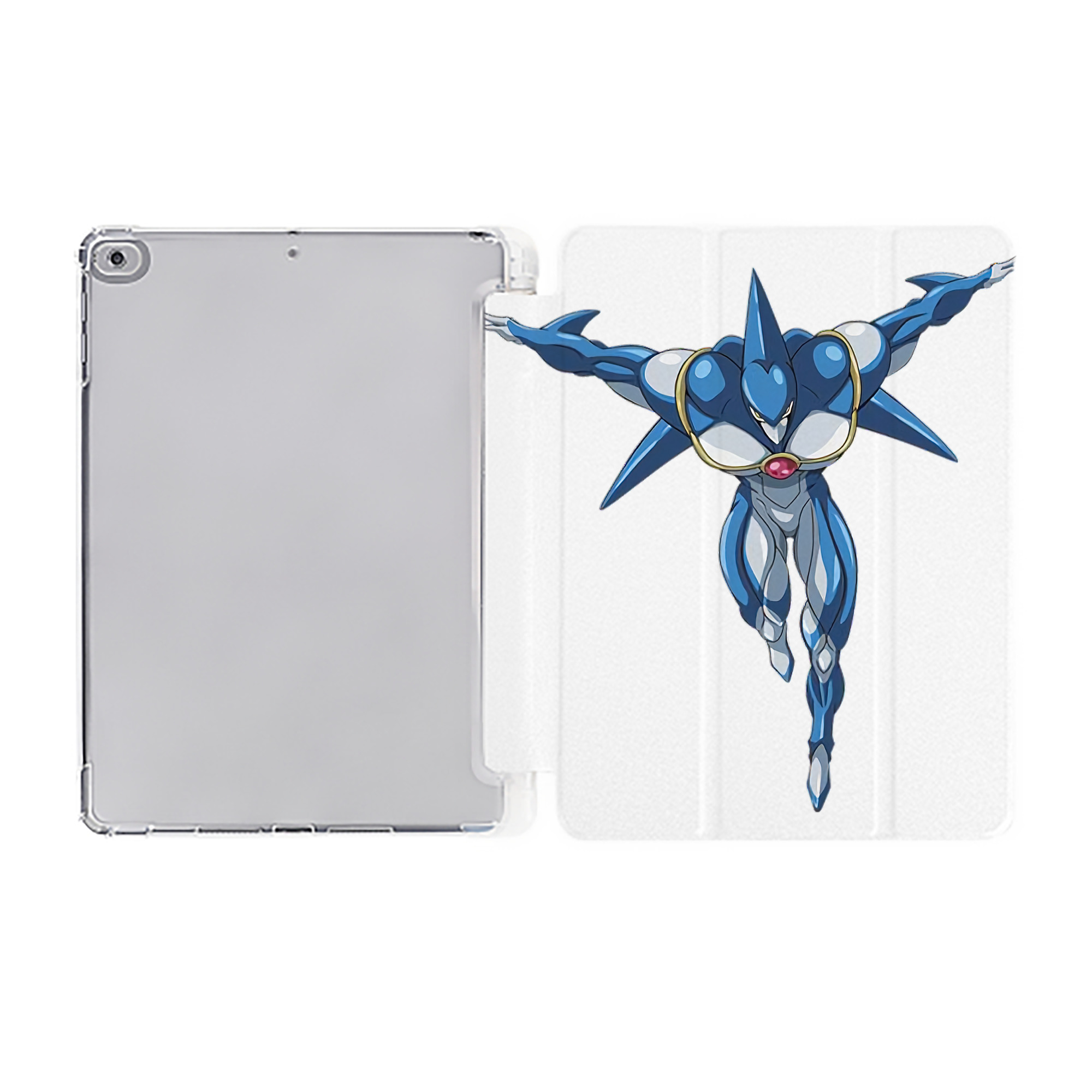 （画像用） 遊☆戯☆王 Yu-Gi-Oh! IPad ケース ペン収納付き 三つ折りスタンド PUレザー×シリコン 対応機種9.5/10.5/10.9インチ